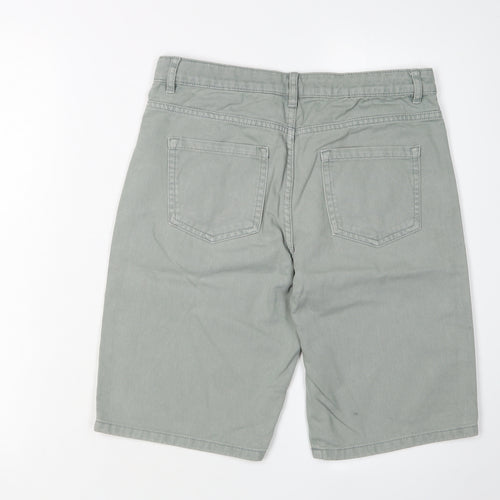 Marks and Spencer Girls Green Chino Shorts 13-14 Years