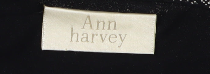 Ann Harvey Women's Black Cardigan, Size 16, Knit