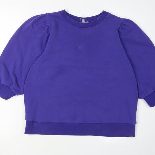 Oliver Bonas Women's Purple Pullover Sweatshirt, Size 12