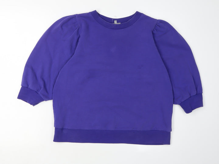 Oliver Bonas Women's Purple Pullover Sweatshirt, Size 12