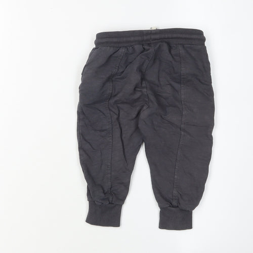 Zara Unisex Baby Black Jogger Trousers 12-18 Months