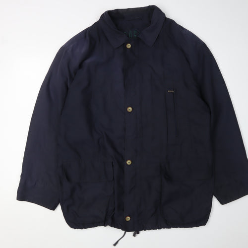 Bush Men's Blue Mid-Length Casual Jacket, Size 42