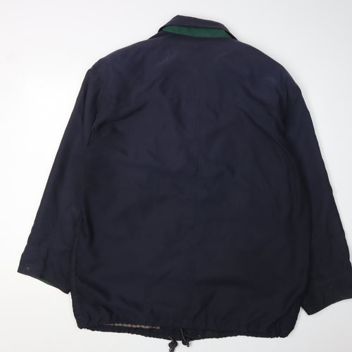 Bush Men's Blue Mid-Length Casual Jacket, Size 42
