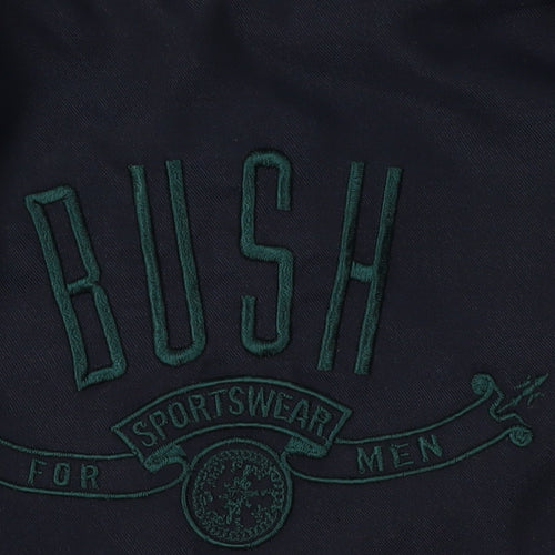Bush Men's Blue Mid-Length Casual Jacket, Size 42