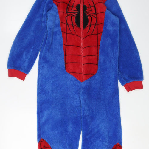 Marvel Boys Spider-Man Fleece Onesie, Red/Blue, 7-8 Years