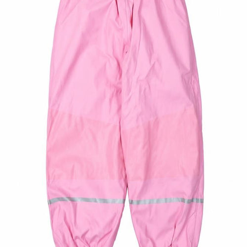 Lupilu Girls Pink Rain Trousers, 4-6 Years, Elastic Waist, Reflective