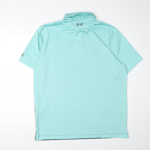 Under Armour Men's Blue Loose Fit Polo Size L