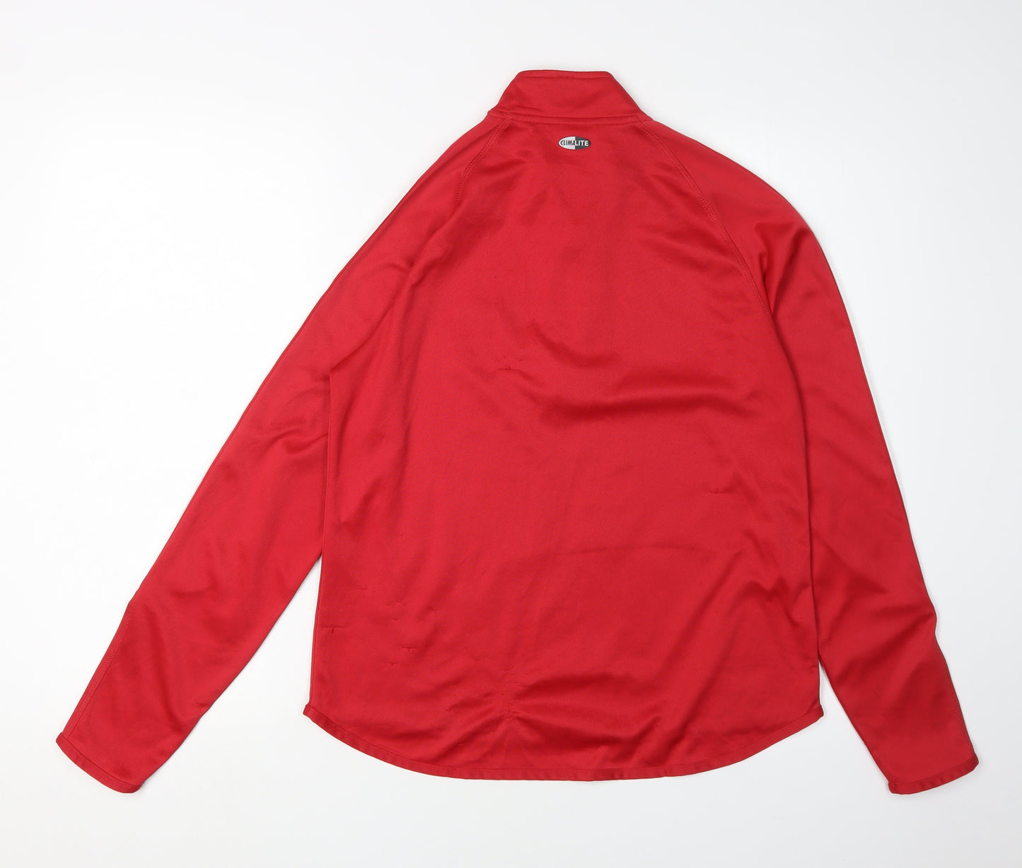 Adidas Kids Red Henley Sweatshirt, Medium, Sports Style