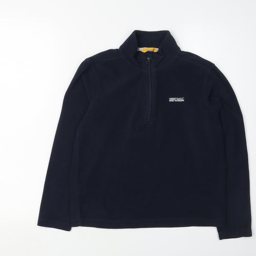 Regatta Boys Blue Fleece 1/4 Zip Sweatshirt 13 Years