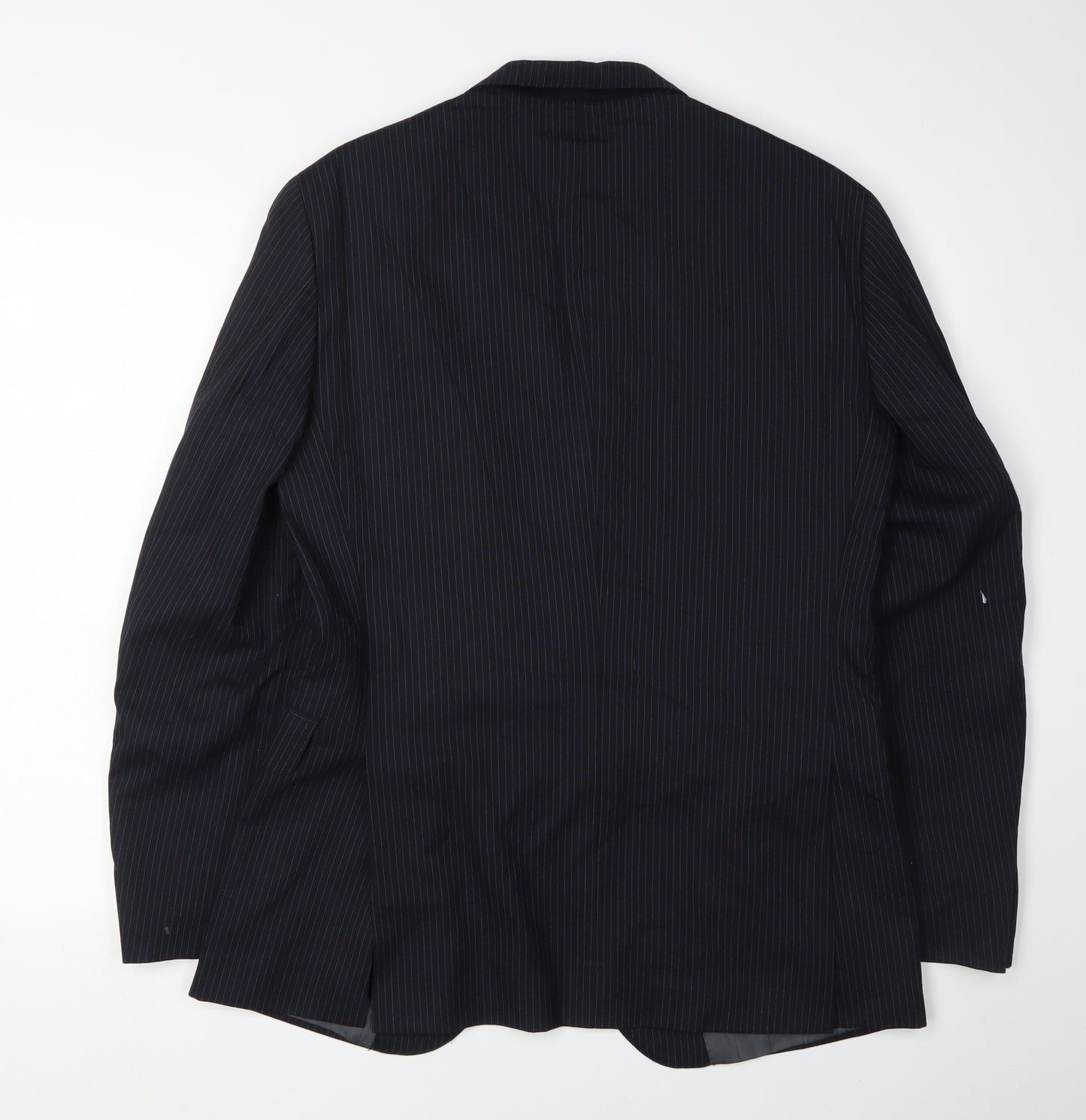Calvin Klein Men's Blue Striped Blazer Size 48