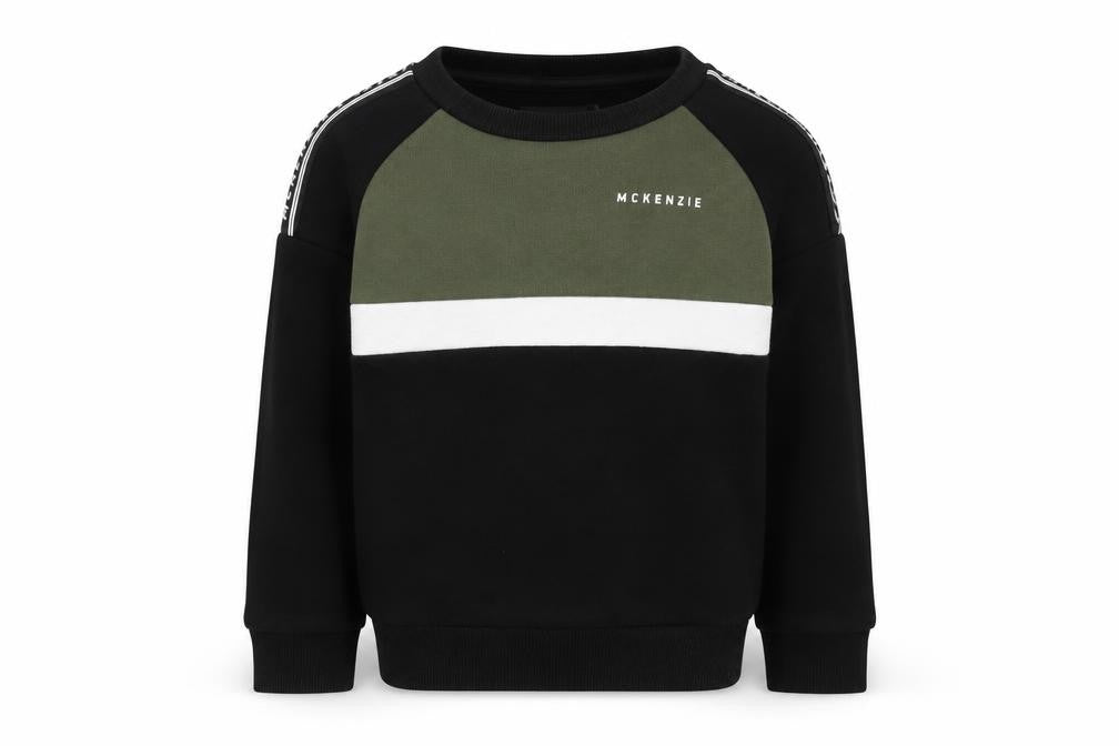 Front view of McKenzie unisex baby jumper, colourblock, 24 months