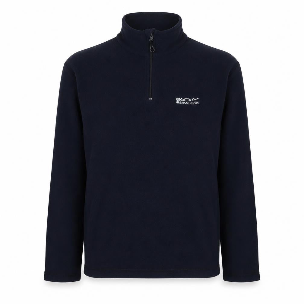 Front view of Regatta Men's Black Fleece Pullover Sweatshirt S