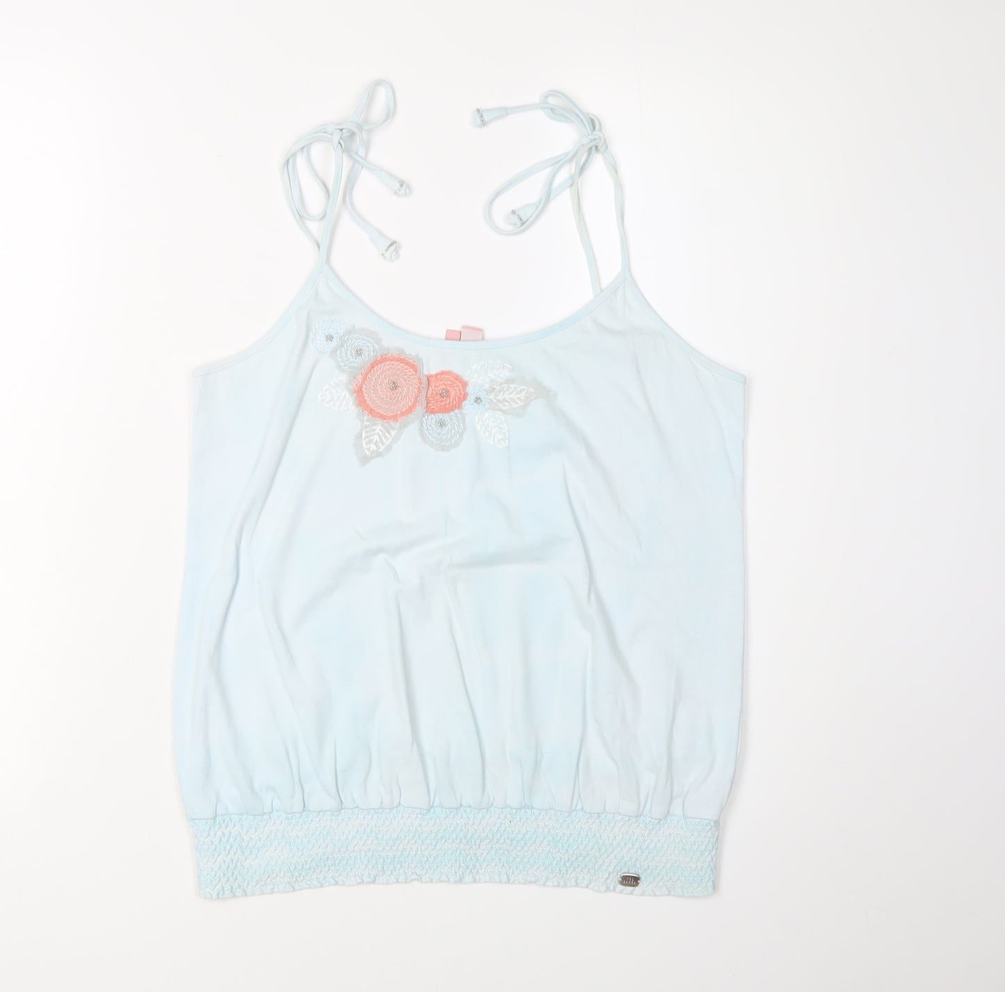 Ted Baker Women's Blue Cotton Camisole Tank Top Size 12