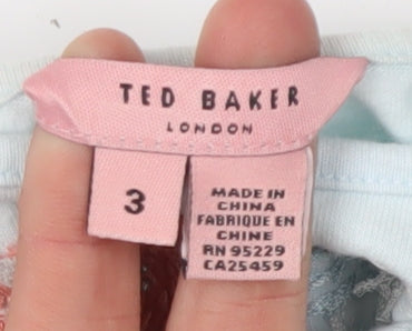 Ted Baker Women's Blue Cotton Camisole Tank Top Size 12