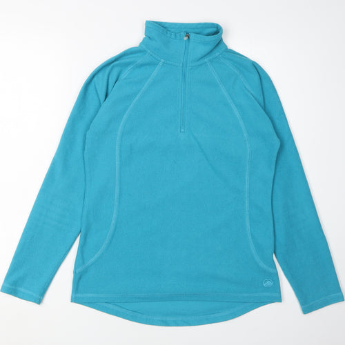 Peter Storm Womens Blue Fleece Pullover Sweatshirt Size 8