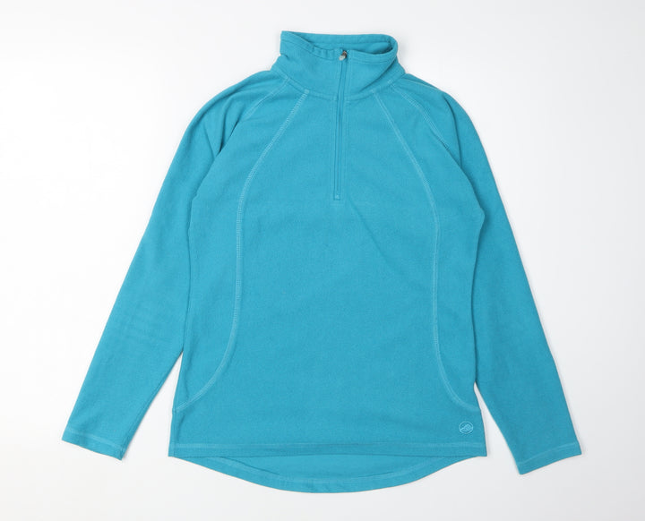 Peter Storm Womens Blue Fleece Pullover Sweatshirt Size 8