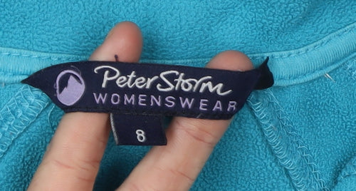 Peter Storm Womens Blue Fleece Pullover Sweatshirt Size 8