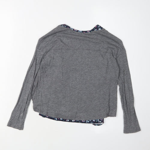 Abercrombie Kids Girls Grey Pullover T-Shirt 7-8 Years