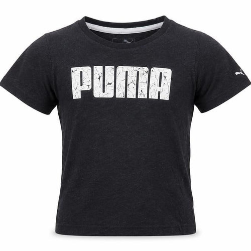 Puma Unisex Toddler Black Graphic T-Shirt 1-2 Years