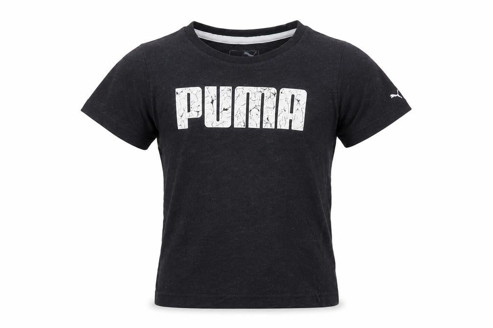 Puma Unisex Toddler Black Graphic T-Shirt 1-2 Years