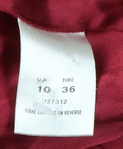 Eastex Women's Red Wool Cashmere Overcoat Size 10