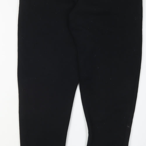 Luke Boys Black Jogger Trousers 12-13 Years Cotton Blend
