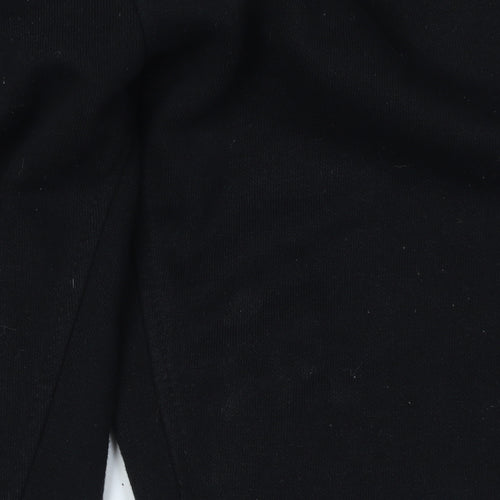 Luke Boys Black Jogger Trousers 12-13 Years Cotton Blend