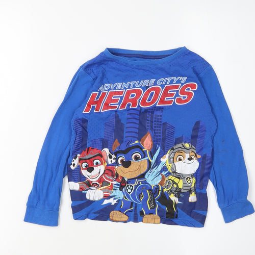 Boys Blue PAW Patrol Graphic Long Sleeve T-Shirt 4-5 Years