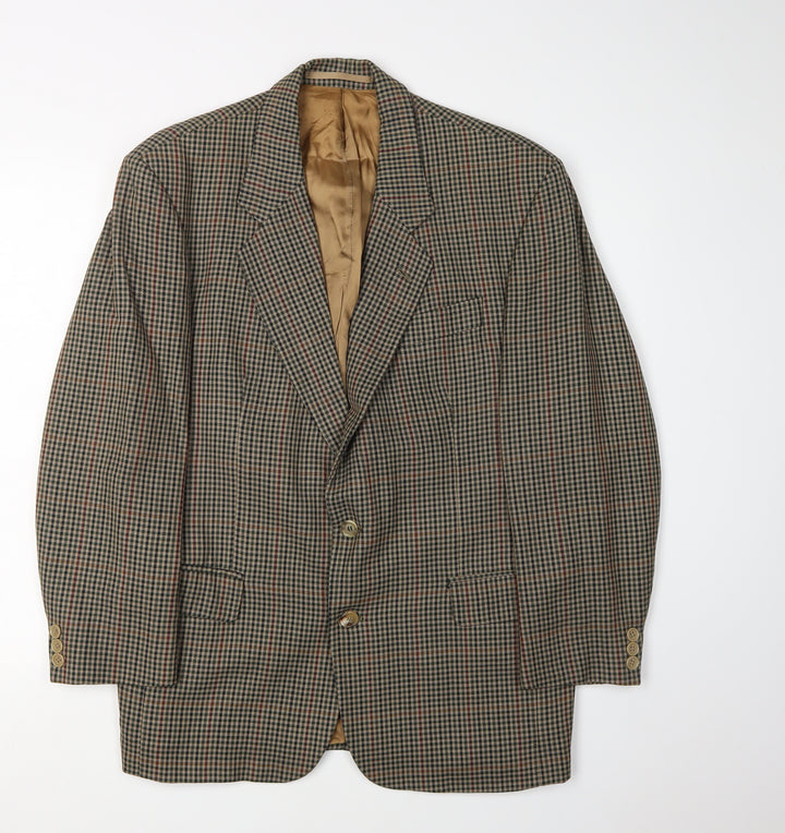 Berwin & Berwin Men's Multicoloured Check Blazer 40 Short