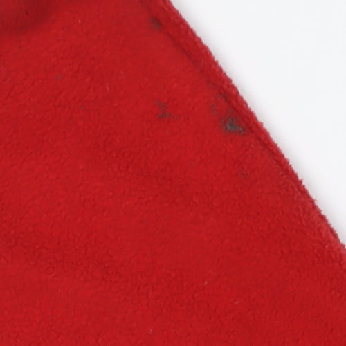 Trespass Boys Red Fleece Hooded Jacket, Size 5-6 Years