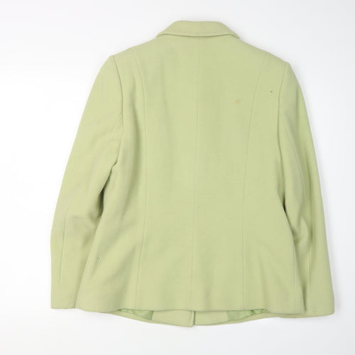 Eastex Women’s Green Wool Cashmere Jacket Size 10