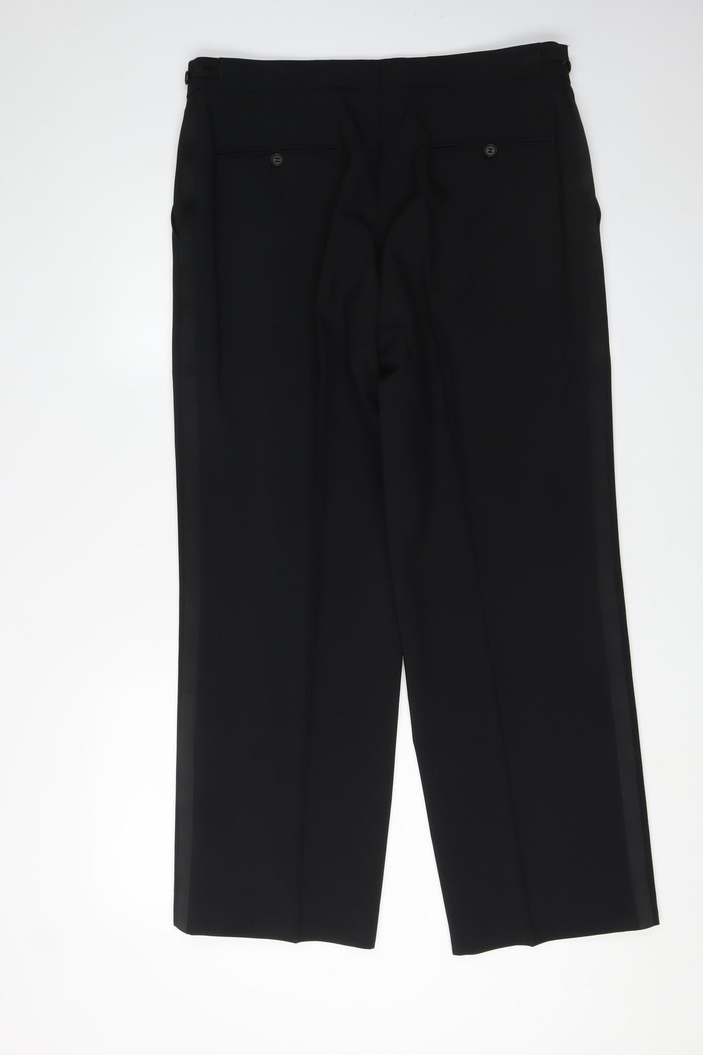 1860 Menswear Black Dress Pants - L, Men