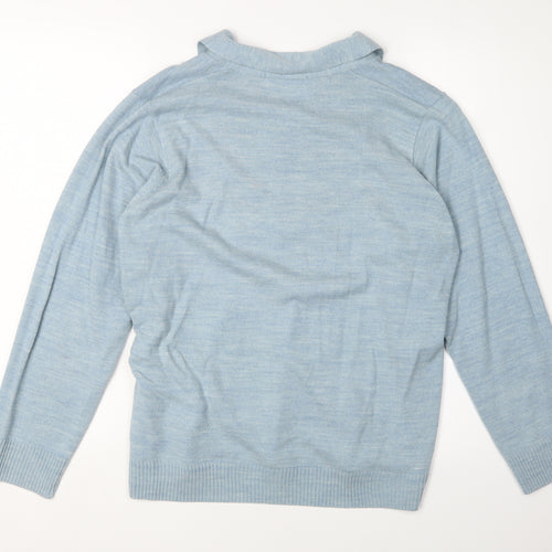 Honor Millburn Women's Blue Pullover Jumper - Collared, L