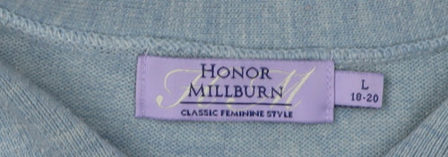 Honor Millburn Women's Blue Pullover Jumper - Collared, L