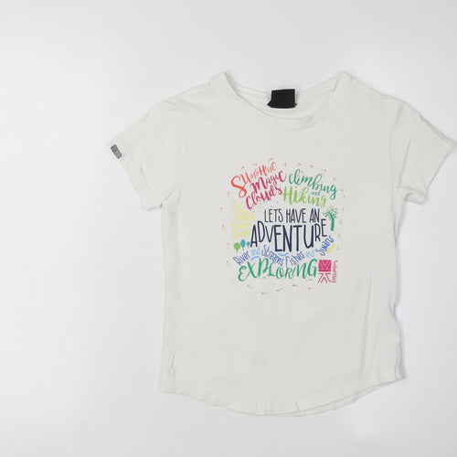 Karrimor Girls White Adventure Graphic T-Shirt 7-8 Years