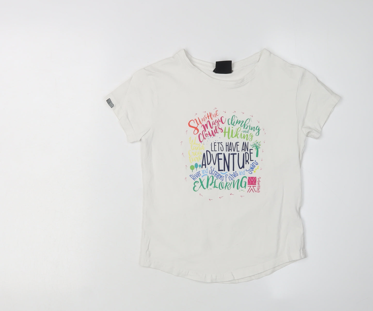 Karrimor Girls White Adventure Graphic T-Shirt 7-8 Years