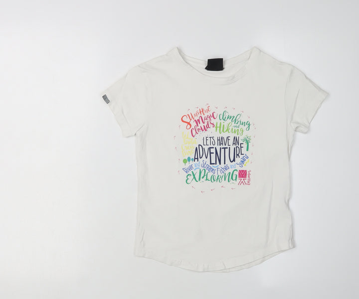 Karrimor Girls White Adventure Graphic T-Shirt 7-8 Years