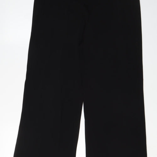 Jaeger Women's Black Wide-Leg Trousers Size 14