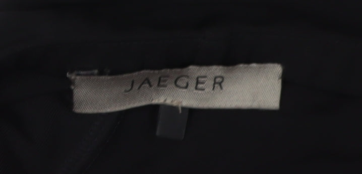 Jaeger Women's Black Wide-Leg Trousers Size 14