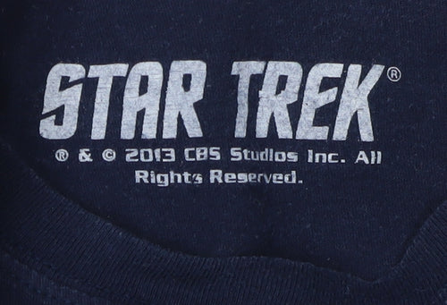 Star Trek Men's Blue S Graphic T-Shirt