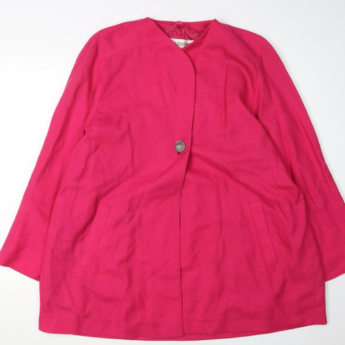 Windsmoor Women's Long Pink Suit Jacket Size 14