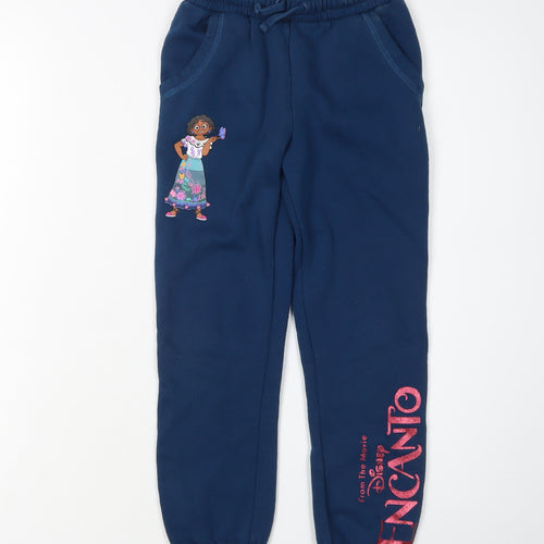 Disney Encanto Girls Jogger 6-7 Years Blue Trousers