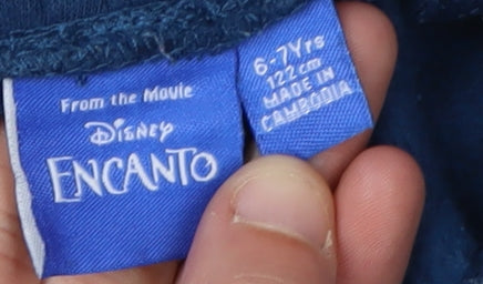 Disney Encanto Girls Jogger 6-7 Years Blue Trousers