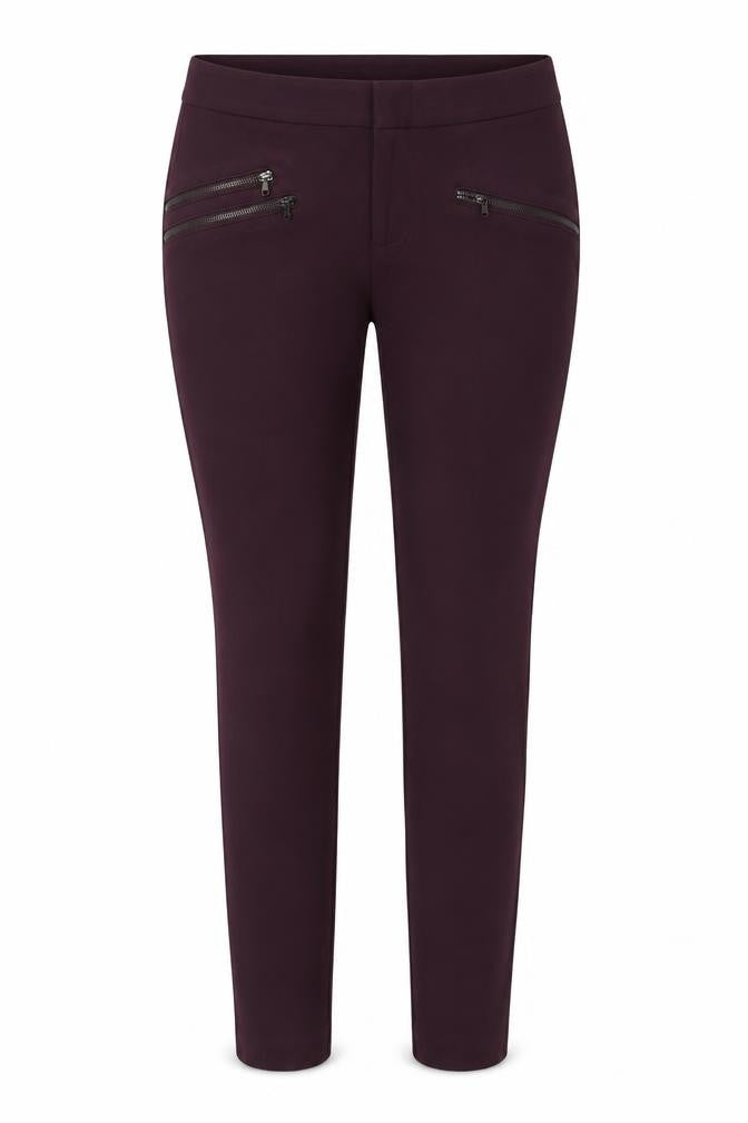 Calvin Klein Women's Purple Skinny Jegging Trousers - Size 8