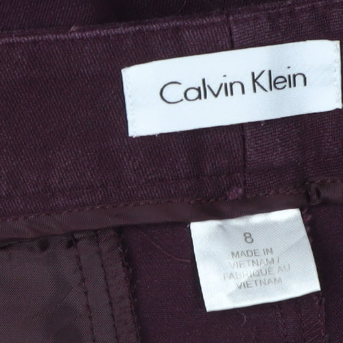 Calvin Klein Women's Purple Skinny Jegging Trousers - Size 8