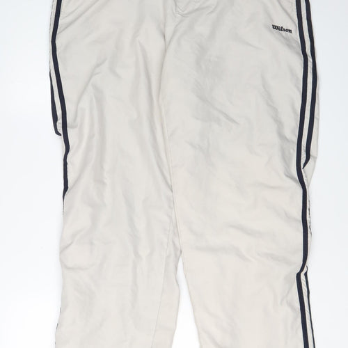 Wilson Men's Beige Jogger Trousers Medium