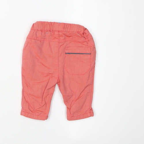 Baker by Ted Baker Unisex Orange Striped Jogger Trousers 0-3 Months