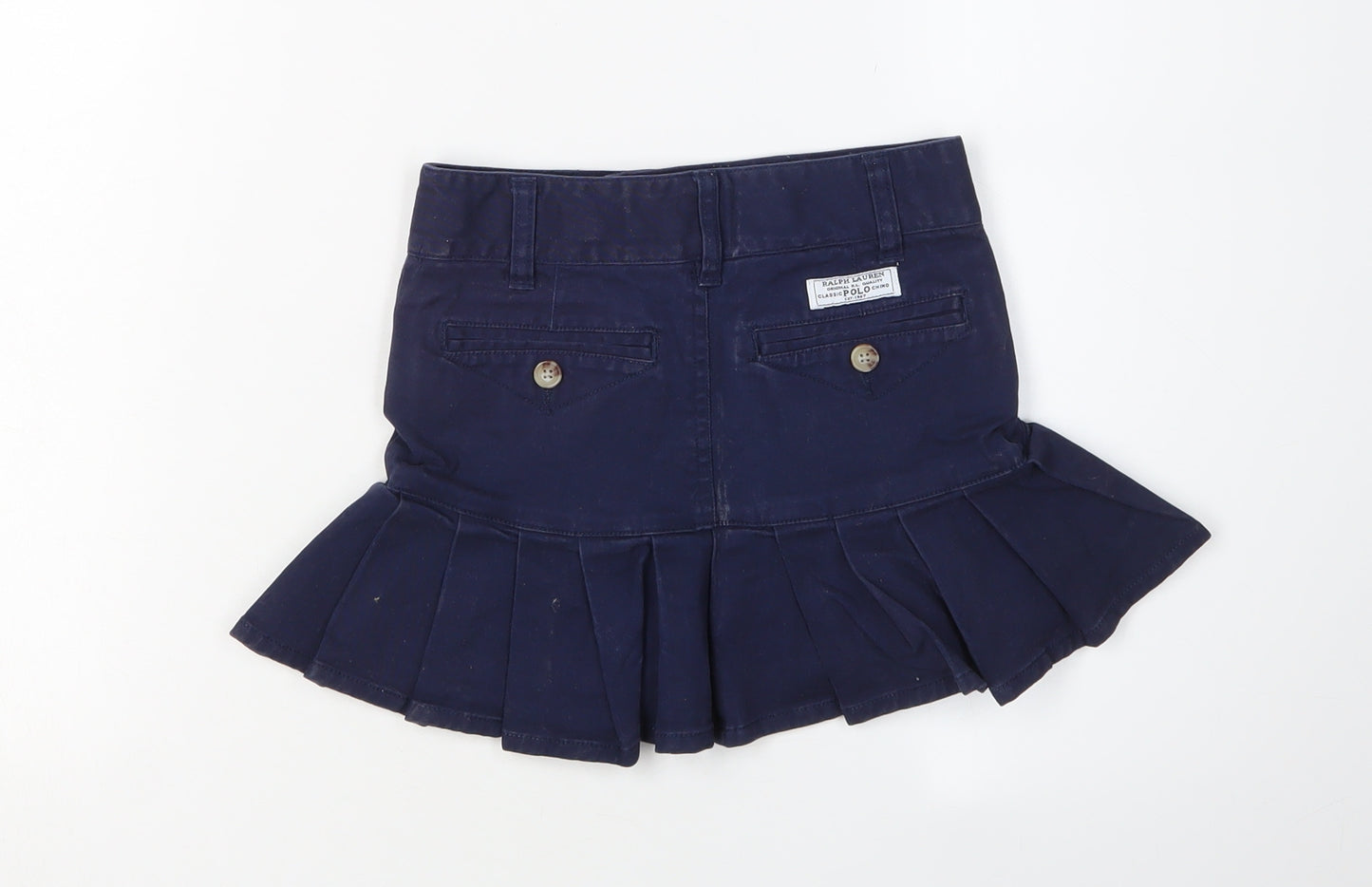 Polo Ralph Lauren Girls Blue Pleated Skirt Size 6-7 Years