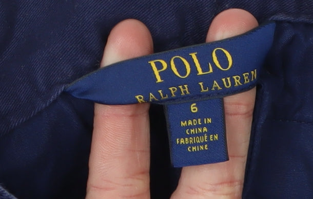 Polo Ralph Lauren Girls Blue Pleated Skirt Size 6-7 Years