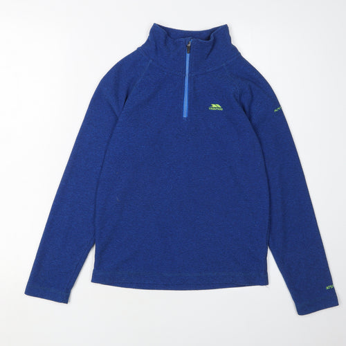 Trespass Boys Blue 1/2 Zip Sweatshirt 9-10 Years